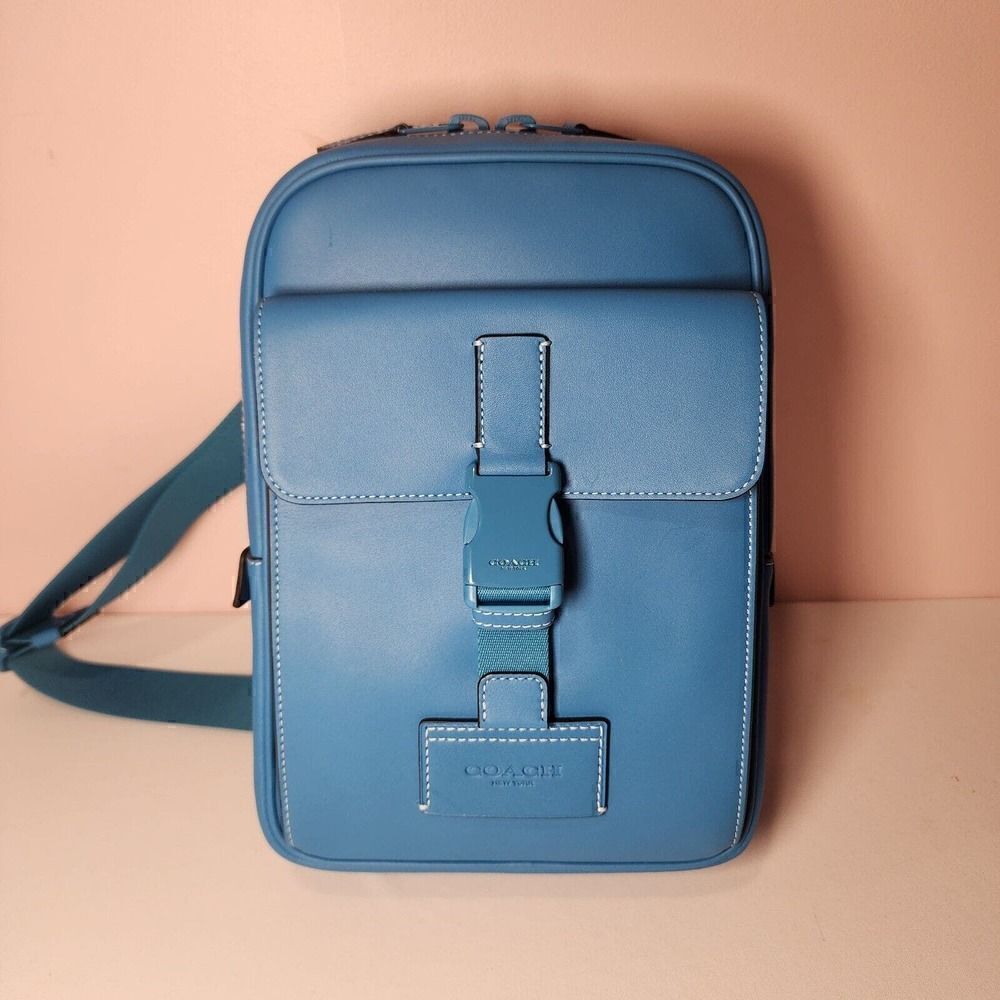 NWT Coach CP023 Track Pack Bright Blue